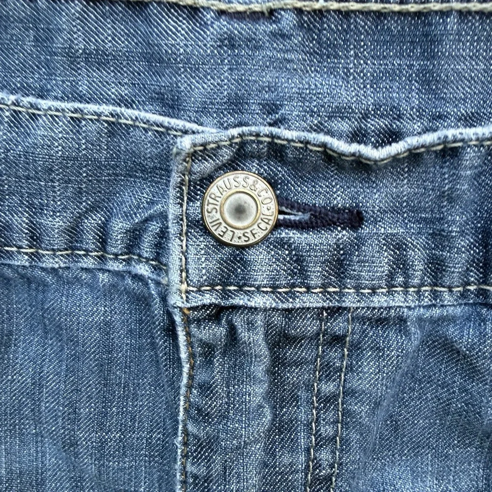 Levis Men 569 Jeans Loose Straight 34X32 Medium Wash Blue Denim Pants
